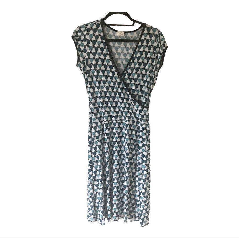 Maurices Short Sleeve Faux Wrap Midi Dress Size Medium